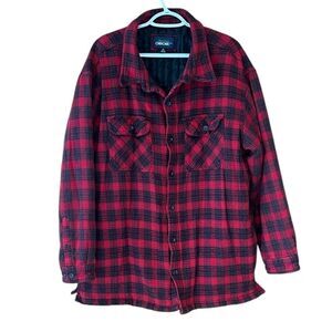 Cherokee Red and Black Heavy Shacket Size XL